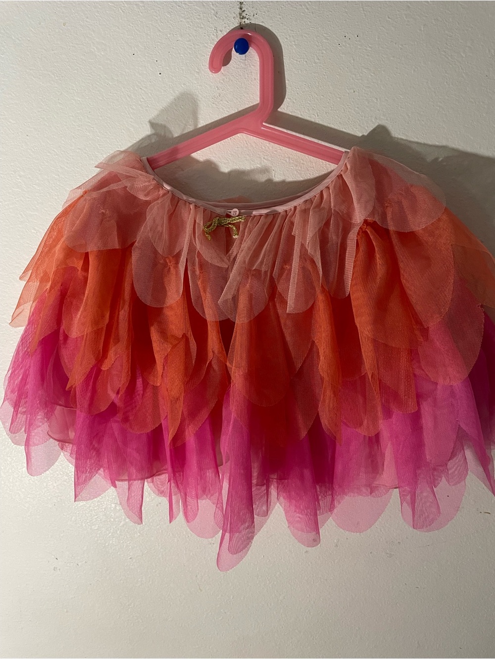 Cat & Jack Pink and Orange Layered Tulle Shrug